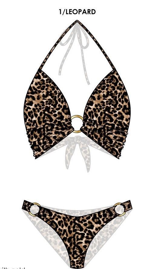 Leopard Print O-Ring Bikini