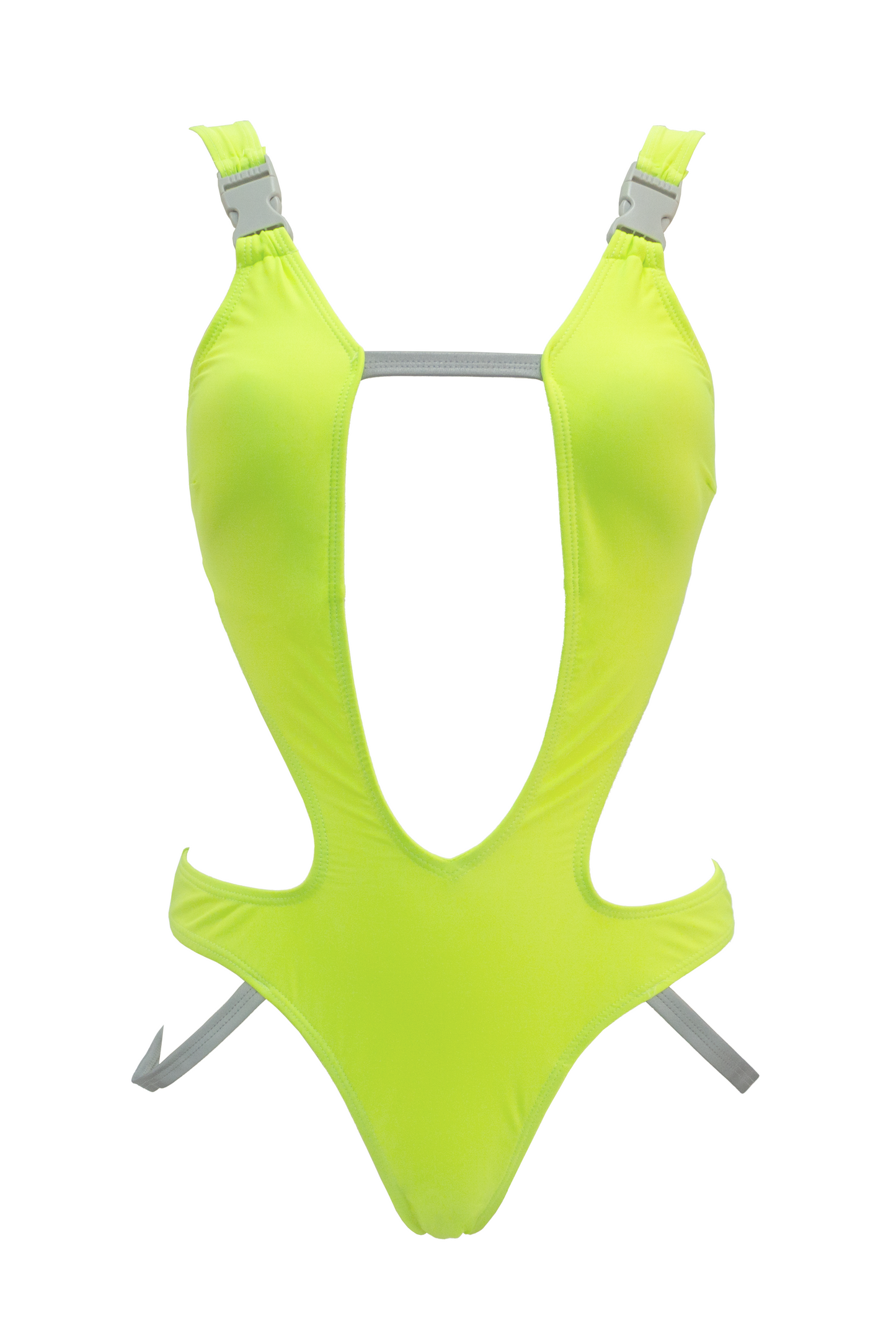 Neon Green Reflective Sporty One Piece