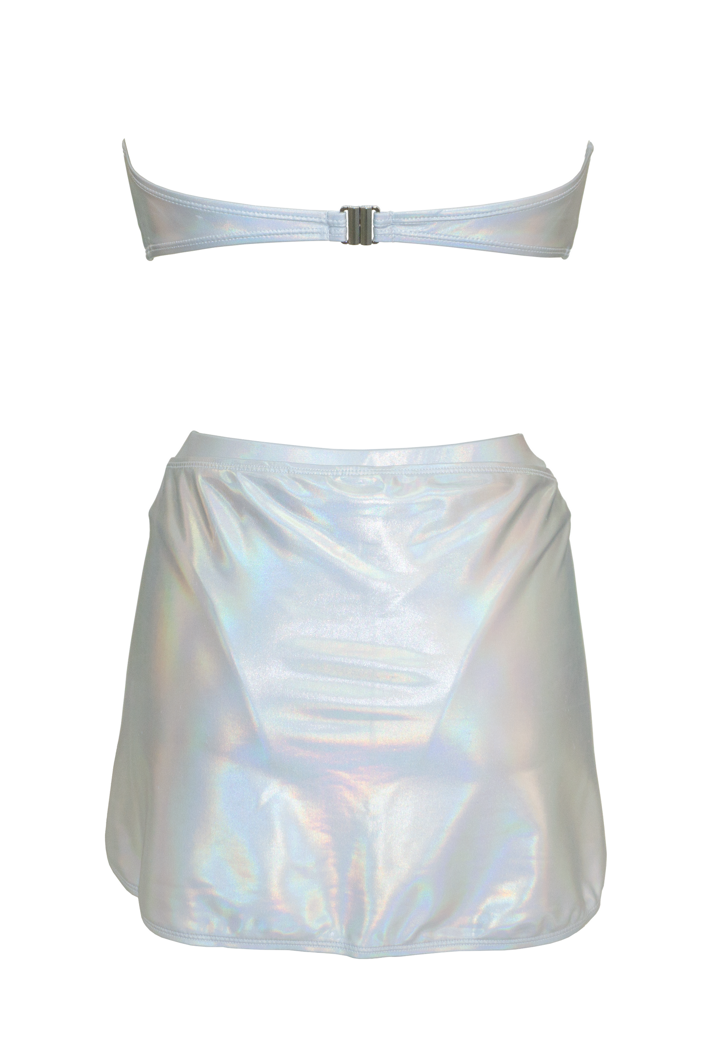 Silver Holo 3 Piece Bikini Set