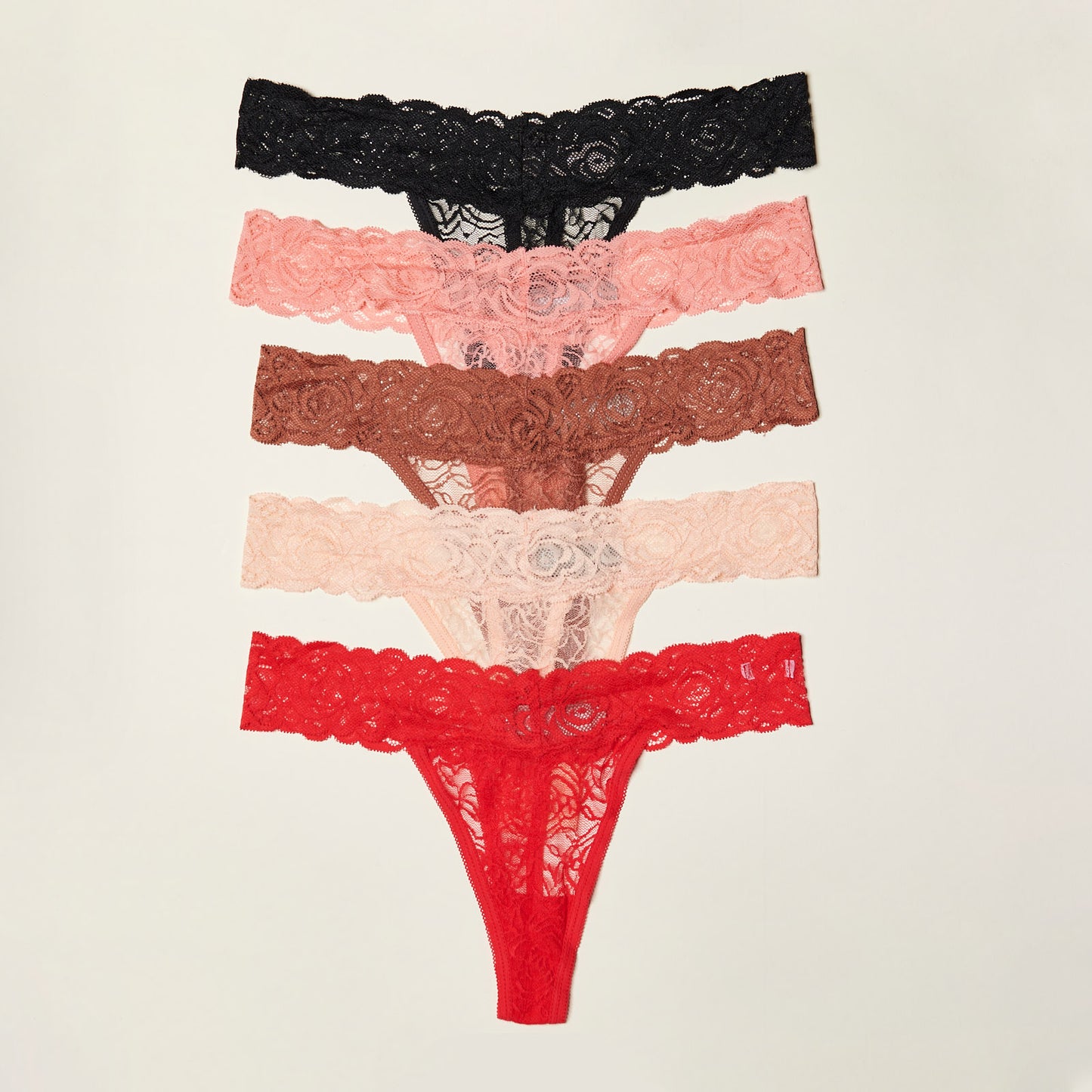 Pretty Lace Thong 5 Pack