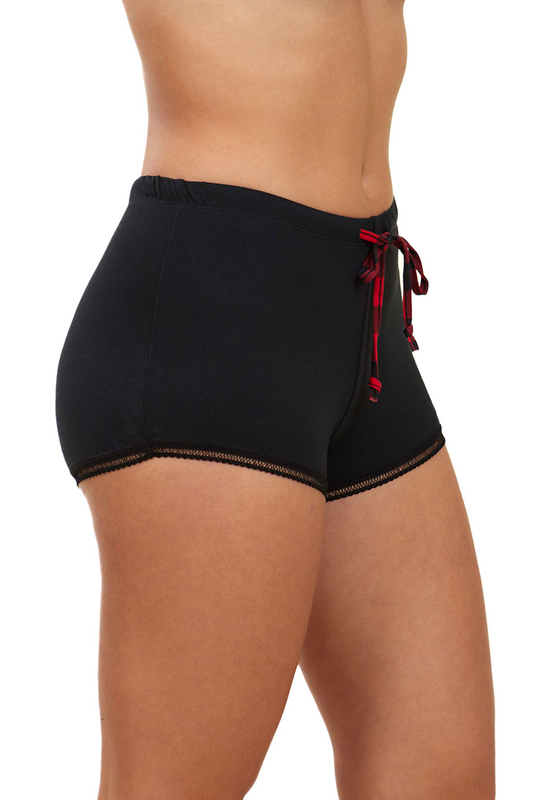 Holiday Lace Trim Shorts 2-Pack